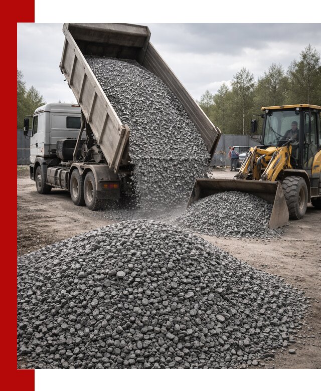 Доставка и продажа щебня гранитного в Краснодаре