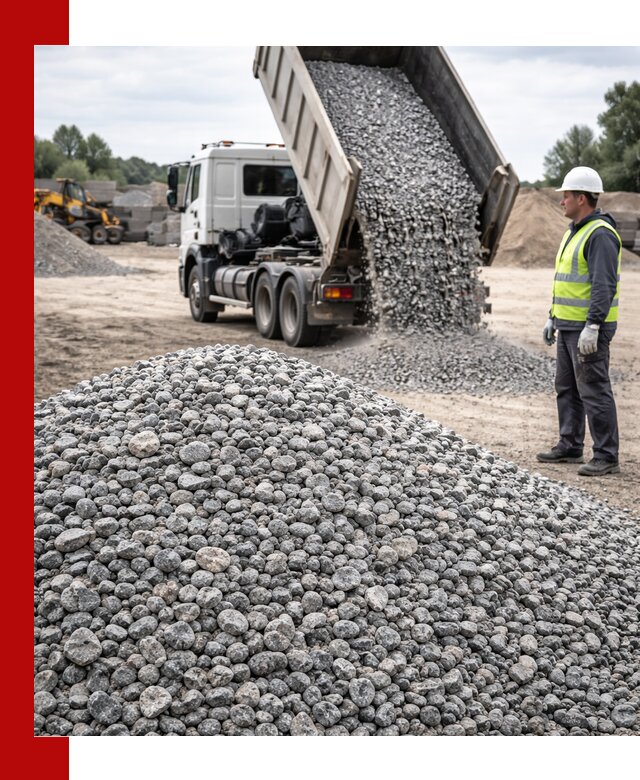 Доставка и продажа гранитного щебня фракции 5-20 в Краснодаре