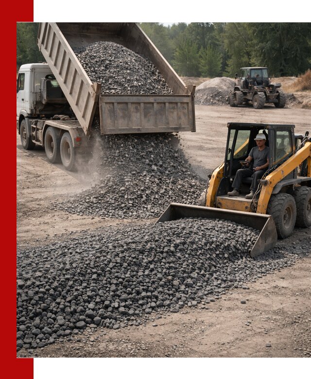 Гранитный щебень фракция 40-70 с доставкой в Краснодаре