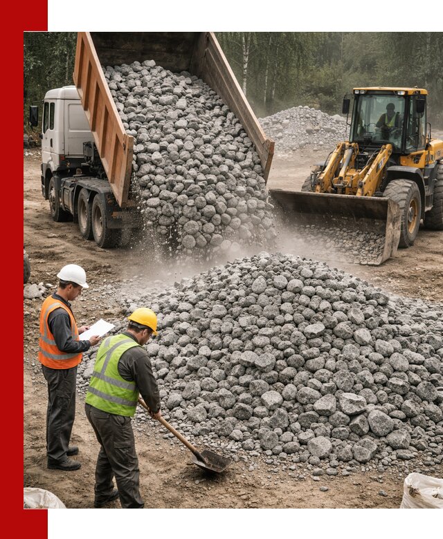 Гранитный щебень фракция 70-150 доставка в Краснодаре