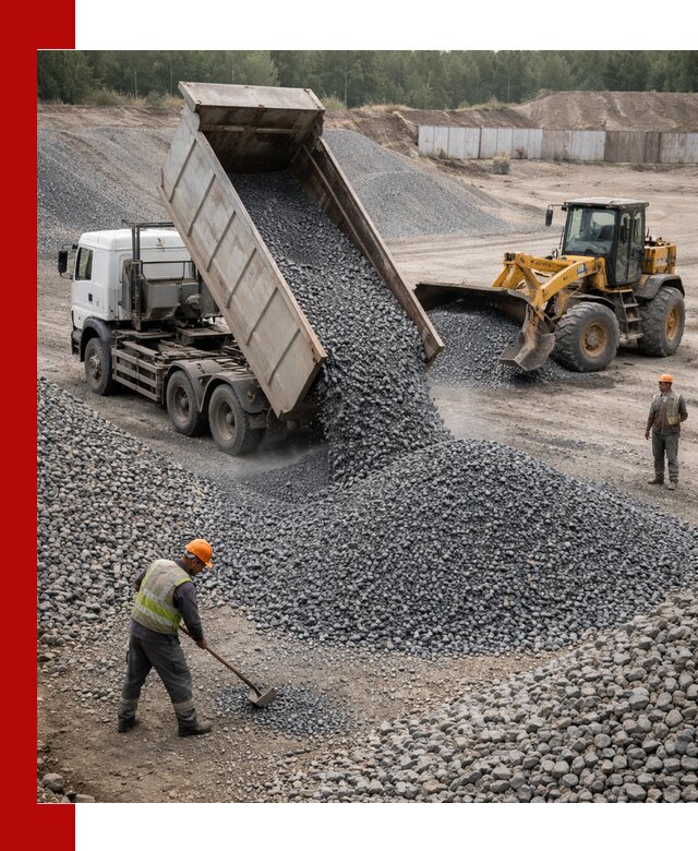 Щебень габбро-диабаз фр. 5-20 с доставкой в Краснодаре