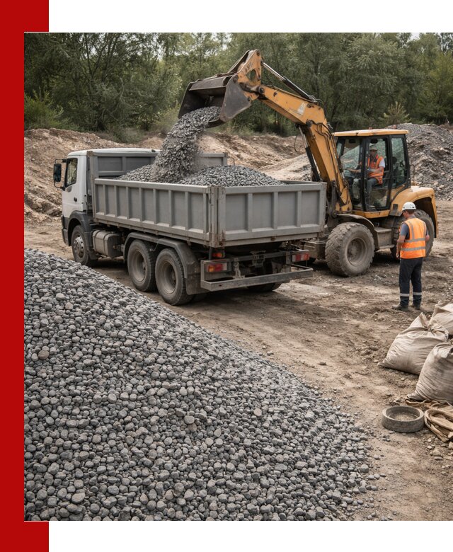 Доставка гравийного щебня в Краснодаре оптом и в розницу