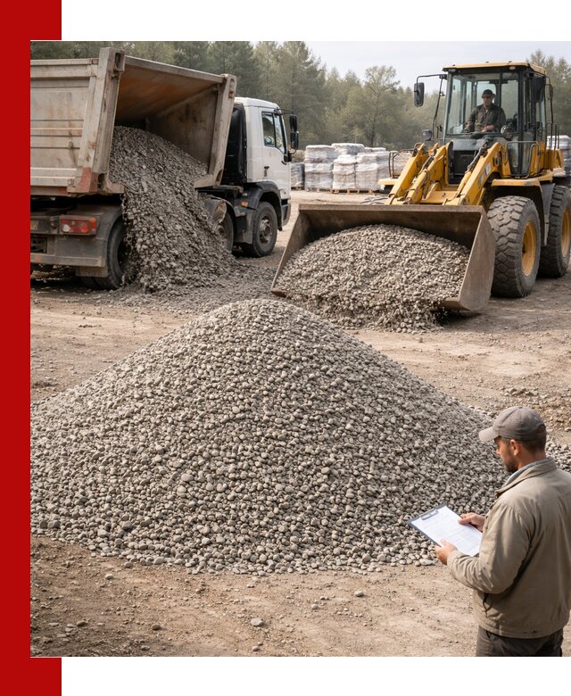Гравийный щебень фракция 5–10 с доставкой в Краснодаре