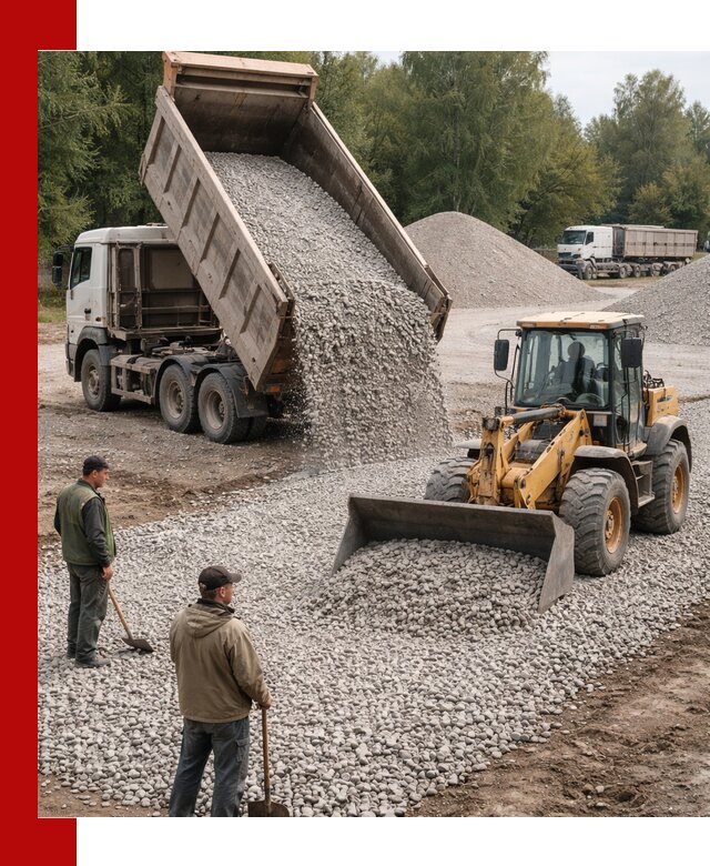 Купить гравийный щебень фракция 20-40 в Краснодаре с доставкой