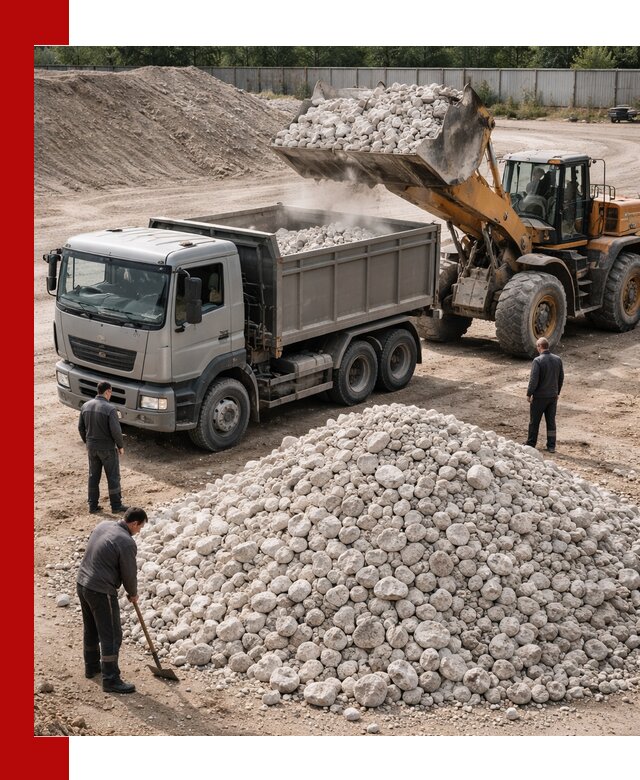 Известняковый щебень фракция 70–150 с доставкой в Краснодаре