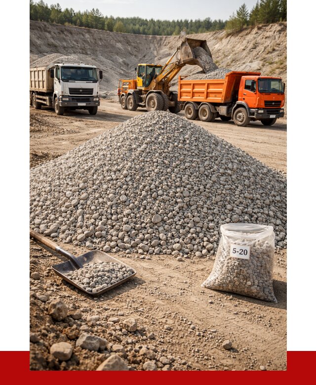 Доломитовый щебень фр. 5-20 в Краснодаре от 4334 р. | ПРОНЕРУДКсд