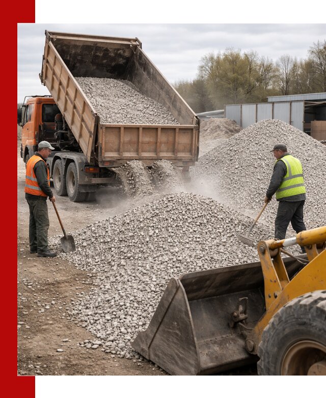 Доломитовый щебень фракции 5-20 с доставкой в Краснодаре