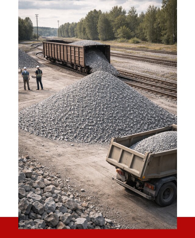 Железнодорожный щебень 20-60 в Краснодаре от 1754 р. | ПРОНЕРУДКсд