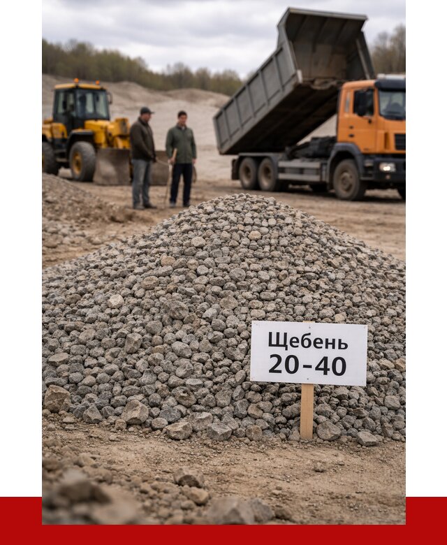 Бетонный щебень фракция 20-40 в Краснодаре от 2528 р. | ПРОНЕРУДКсд