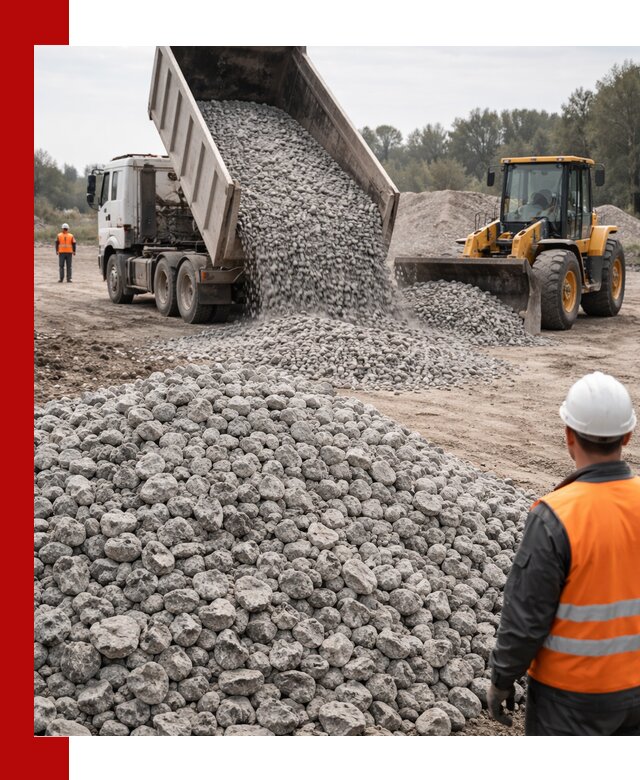 Доставка бетонного щебня фракции 20-40 в Краснодаре