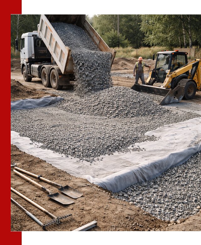 Щебень для фундамента с доставкой в Краснодаре