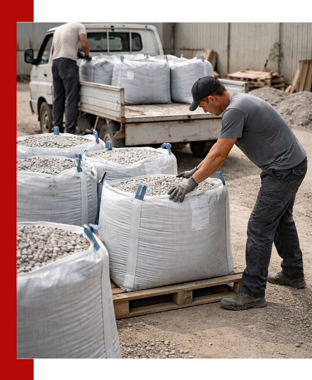 Доставка щебня в мешках по выгодным ценам в Краснодаре