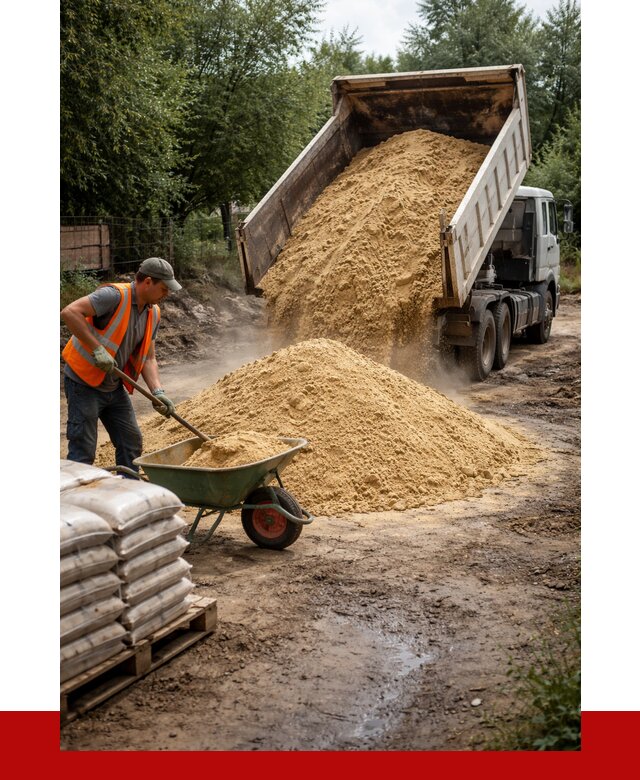 Купить песок с доставкой в Краснодаре от 1857 р. | ПРОНЕРУДКсд