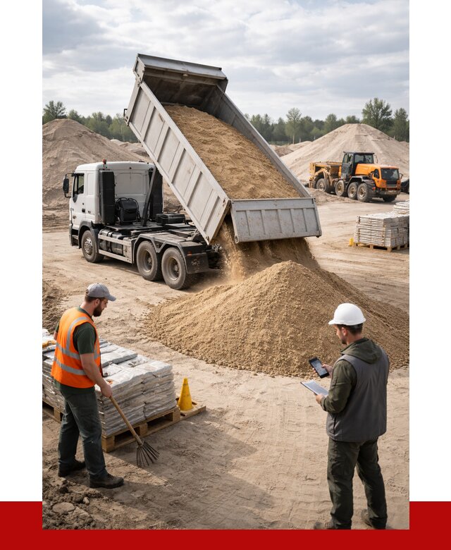 Карьерный песок с доставкой в Краснодаре от 3715 р. ПРОНЕРУДКсд