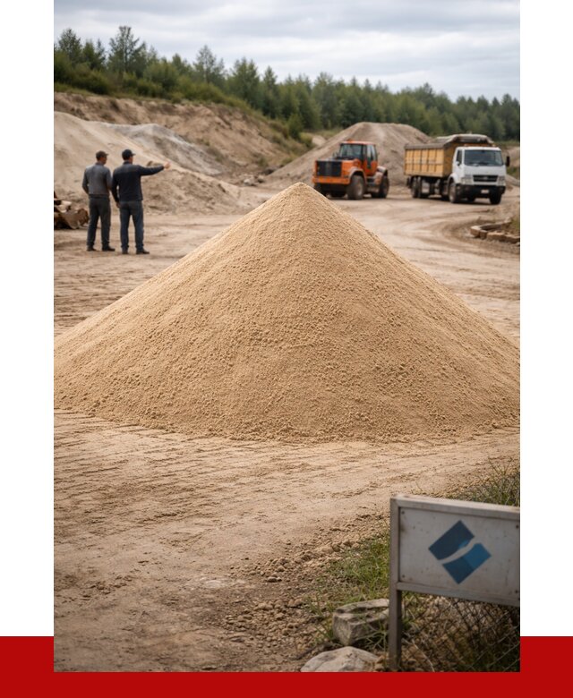 Карьерный песок навалом в Краснодаре от 1857 р. | ПРОНЕРУДКсд