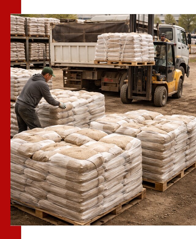 Карьерный песок в мешках с доставкой в Краснодаре