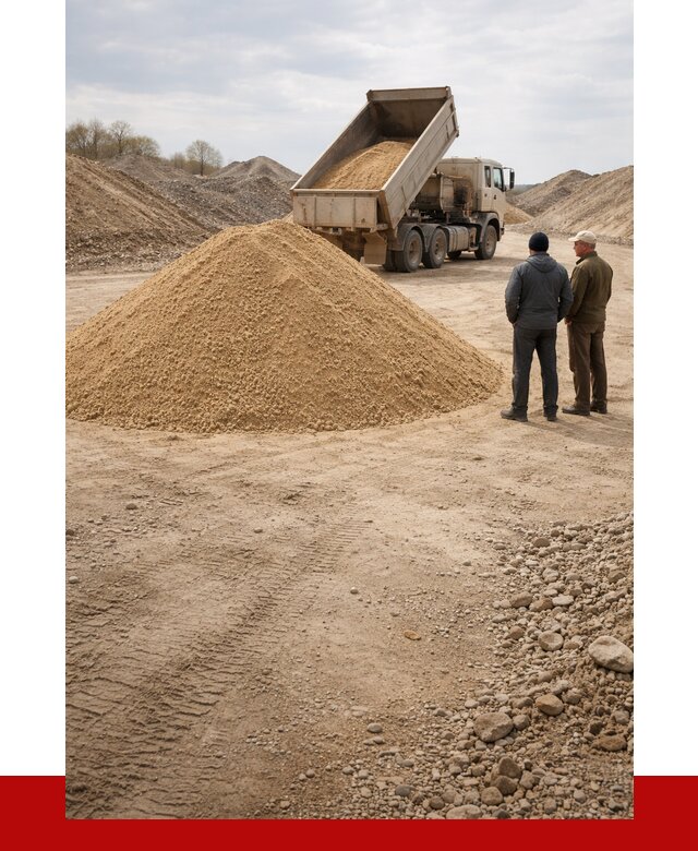 Карьерный песок крупнозернистый в Краснодаре от 8771 р | ПРОНЕРУДКсд