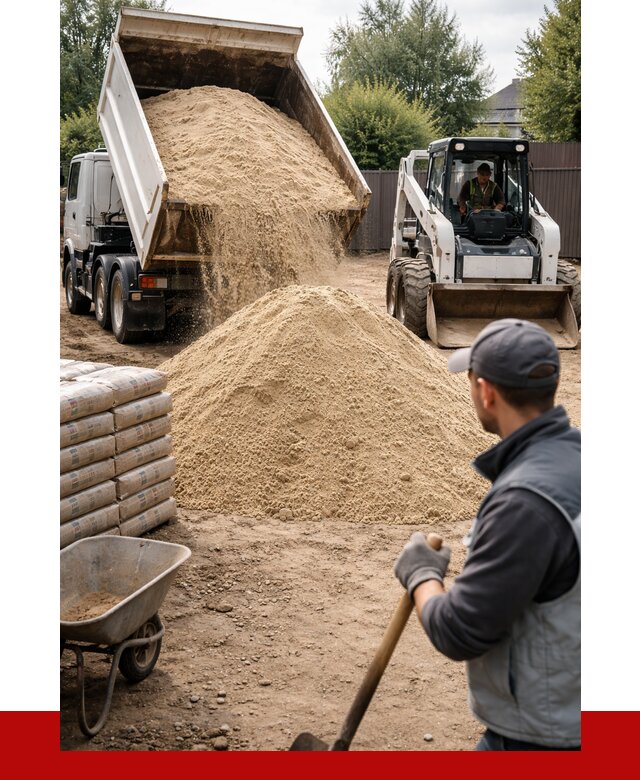 Мытый речной песок с доставкой в Краснодаре от 1496 р. | ПРОНЕРУДКсд
