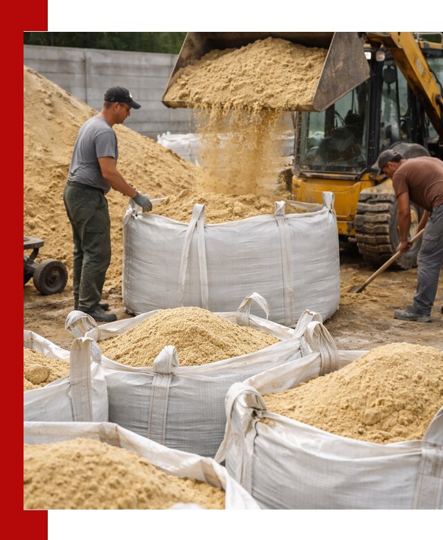 Поставка качественного песка для кладки в Краснодаре