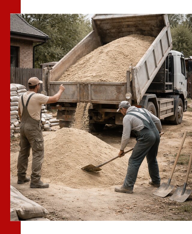 Песок для штукатурки с доставкой в Краснодаре качественный и чистый