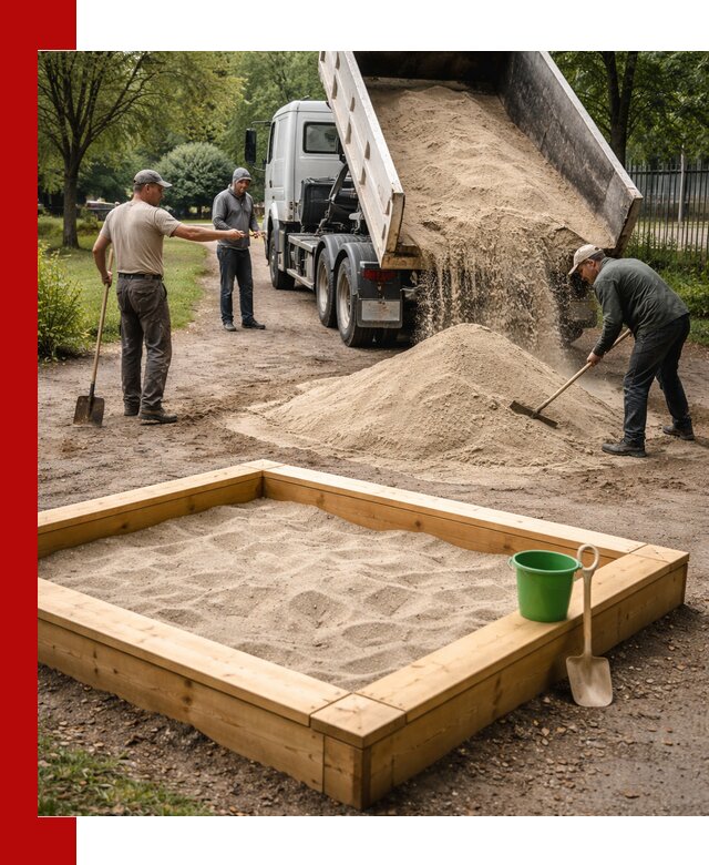 Песок для песочницы с доставкой в Краснодаре недорого и чистый