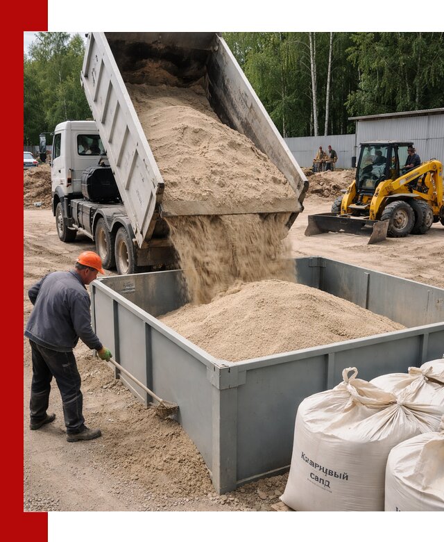 Кварцевый песок для фильтра в Краснодаре — доставка и качество