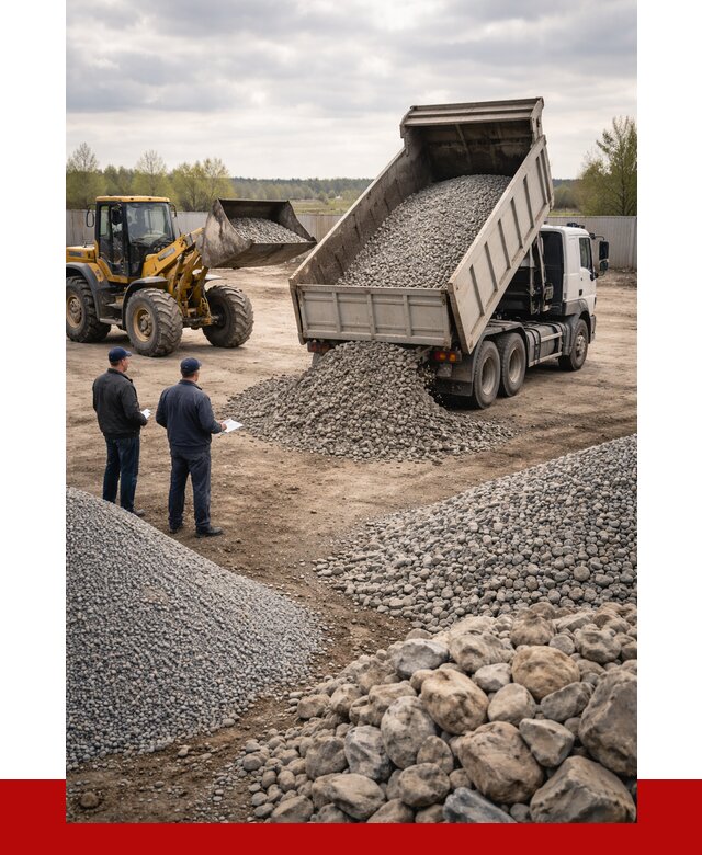 Гравий и камень с доставкой в Краснодаре от 4334 р. - ПРОНЕРУДКсд