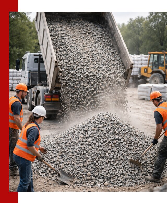 Доставка гравия и камня в Краснодаре оптом и в розницу