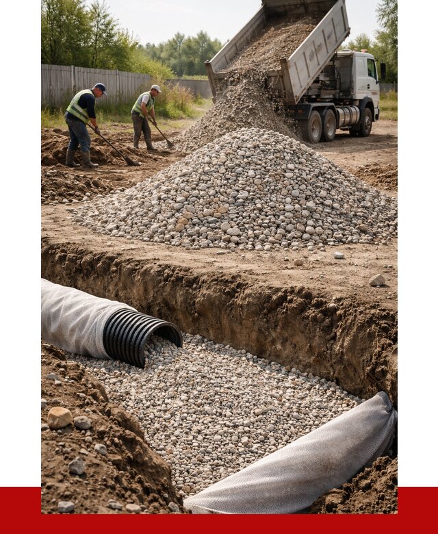 Гравий для дренажа в Краснодаре от 2270 р., доставка ПРОНЕРУДКсд