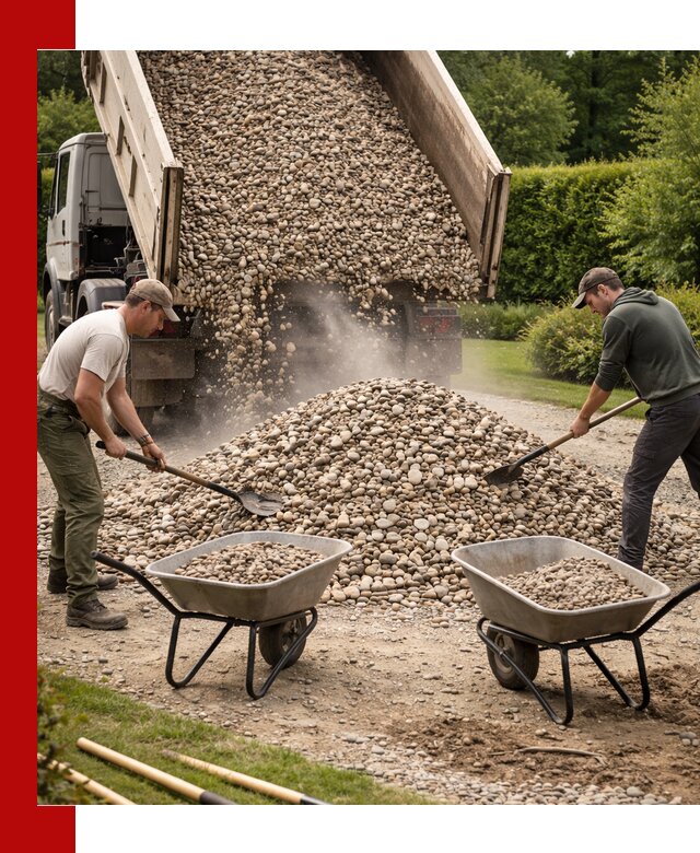 Доставка и продажа декоративной гальки в Краснодаре