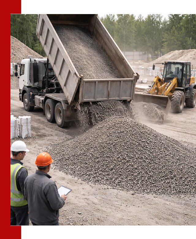 Доставка и продажа гранитного отсева 0-10 в Краснодаре