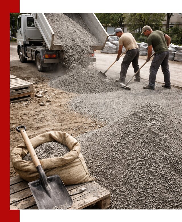 Отсев для тротуарной плитки в Краснодаре — доставка и укладка