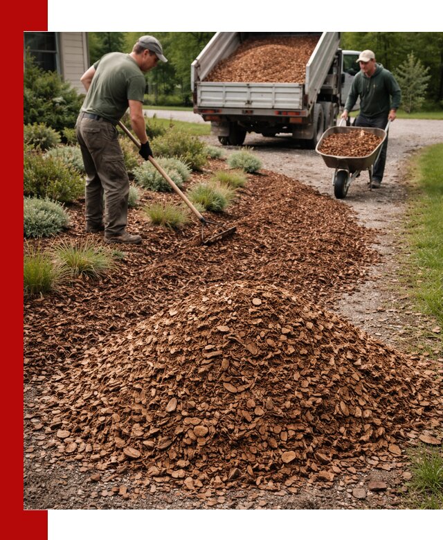 Крошка для мульчирования с доставкой в Краснодаре