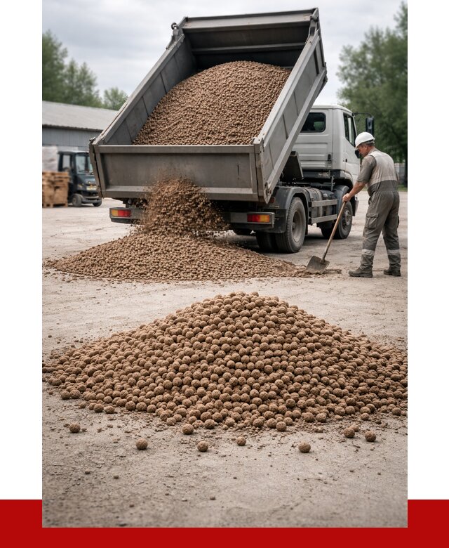 Керамзит с доставкой в Краснодаре от 4334 р. за м3 | ПРОНЕРУДКсд