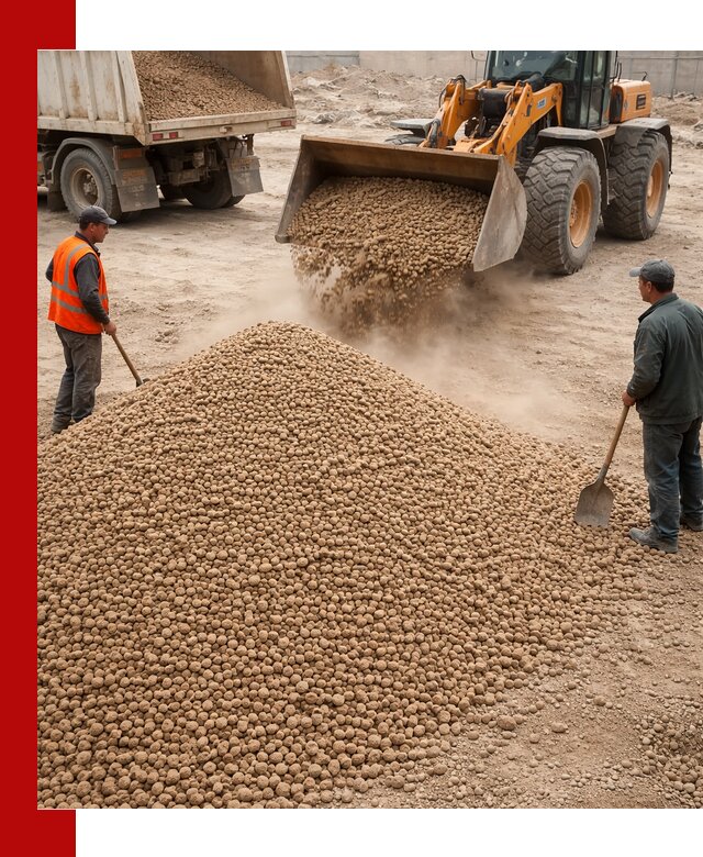 Керамзит фракция 10-20 с доставкой в Краснодаре