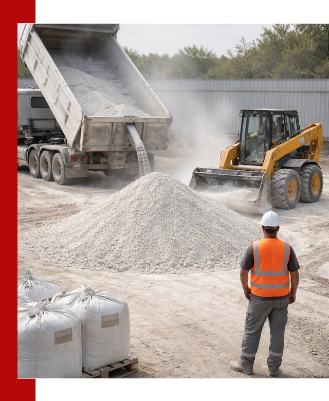 Доставка и продажа известняковой муки в Краснодаре