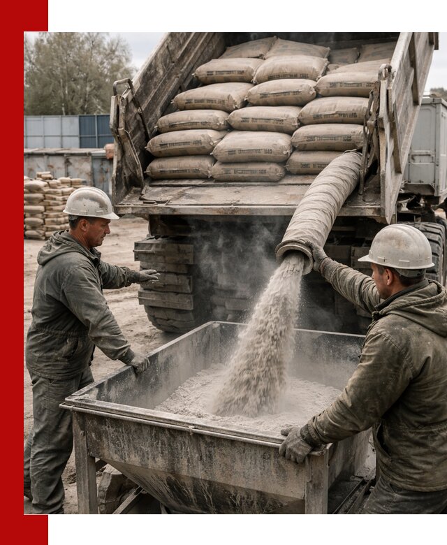 Доставка цемента М400 в Краснодаре оптом и в розницу