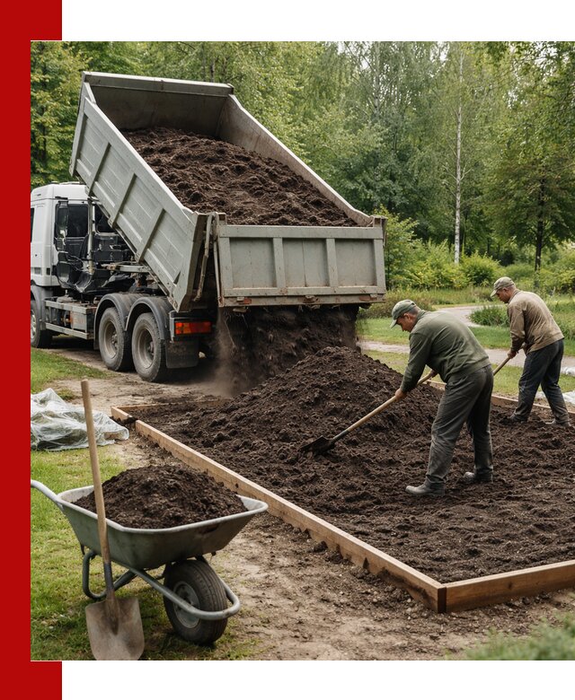 Доставка грунта для озеленения и благоустройства в Краснодаре