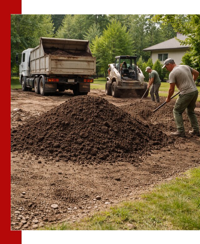 Доставка и укладка грунта для газона в Краснодаре