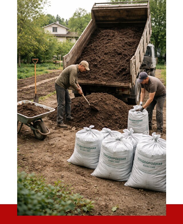 Плодородная смесь в Краснодаре от 4334 р./куб с доставкой | ПРОНЕРУДКсд
