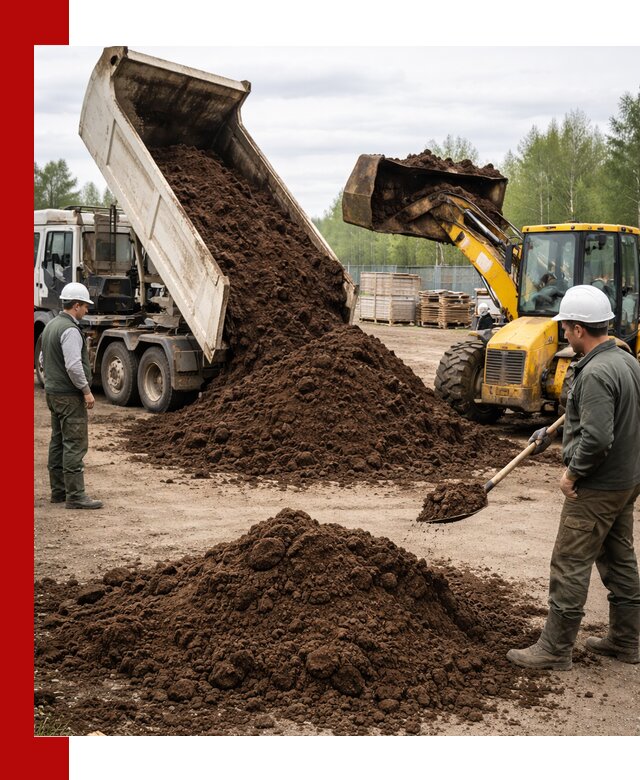 Доставка торфа оптом и в мешках в Краснодаре
