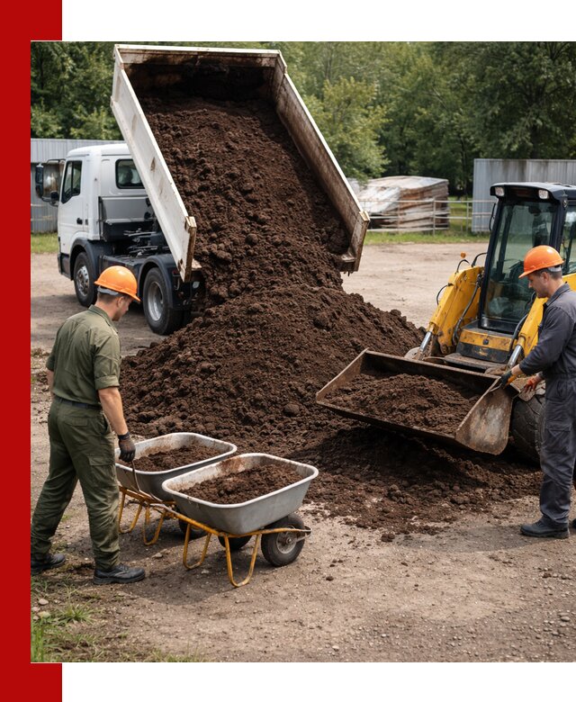 Доставка торфо-земляной смеси в Краснодаре для огорода и ландшафта