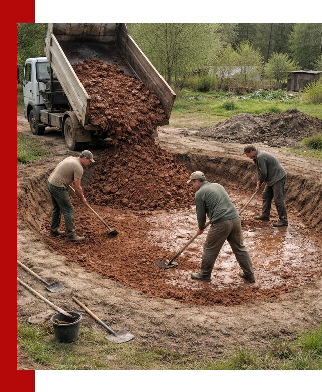 Купить качественную глину для пруда в Краснодаре