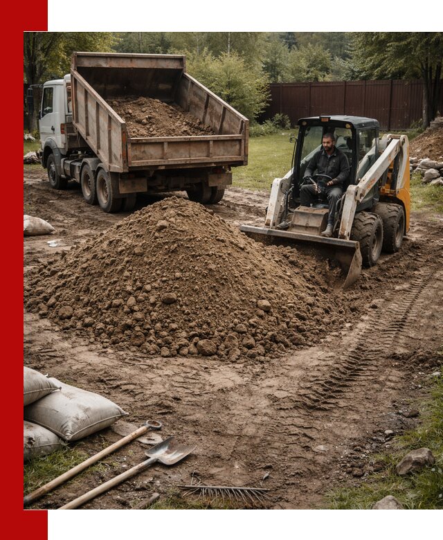 Суглинок для планировки участков в Краснодаре с доставкой и выгрузкой