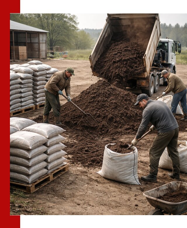 Доставка компоста оптом и в розницу в Краснодаре