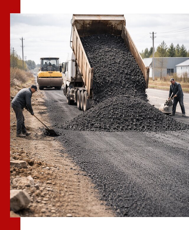 Асфальтовая крошка для дорог в Краснодаре — поставка и доставка