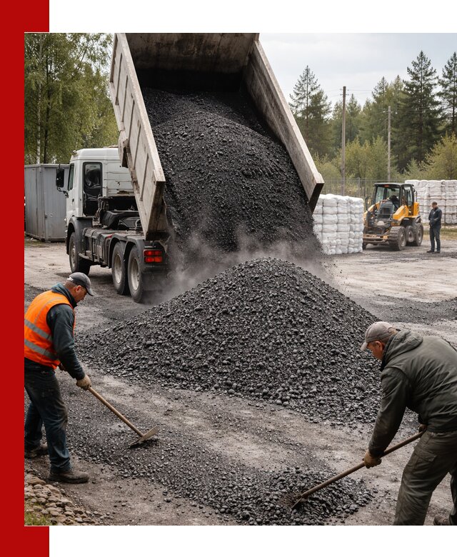 Доставка и продажа асфальтного гранулята в Краснодаре