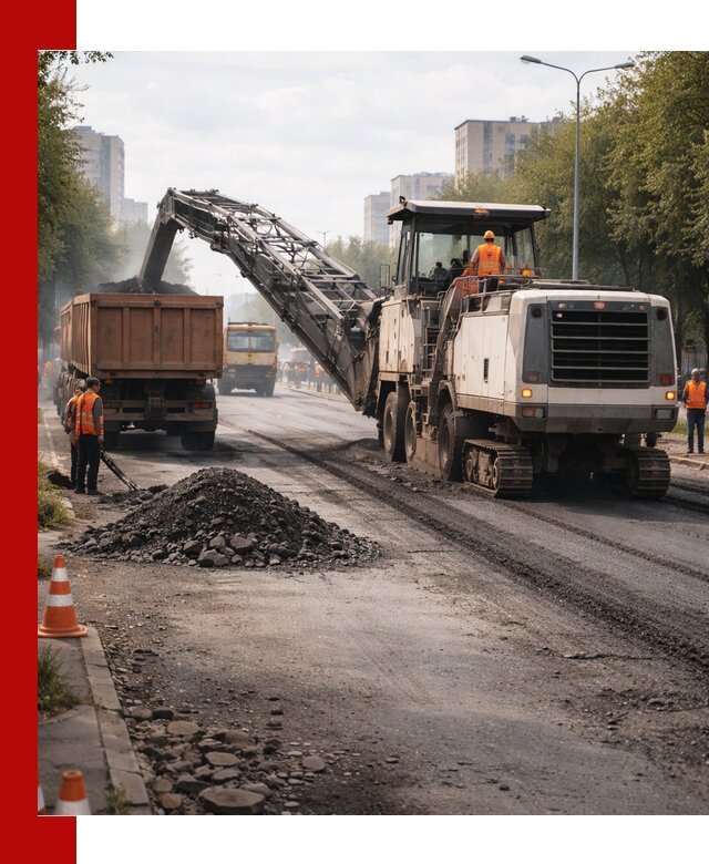 Фрезерованный асфальт в Краснодаре — удаление и вывоз старого покрытия