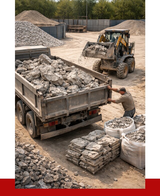 Купить бой бетона с доставкой в Краснодаре от 4953 р. | ПРОНЕРУДКсд