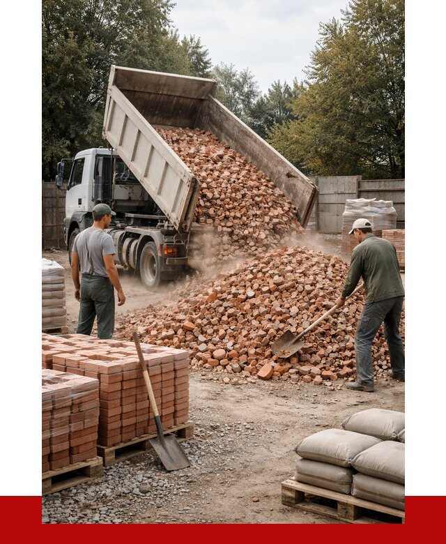 Бой кирпича в Краснодаре с доставкой от 4334 руб/куб | ПРОНЕРУДКсд